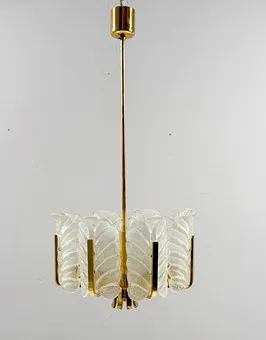 CARL FAGERLUND. Hanglamp / hanglamp Carl Fagerlund voor Orrefors, Muranoglas, Zweden, jaren 1960.