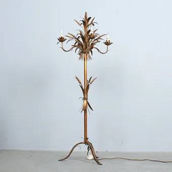 HANS KÖGL. IN DE STIJL VAN. Florale vloerlamp uit de jaren 1960.