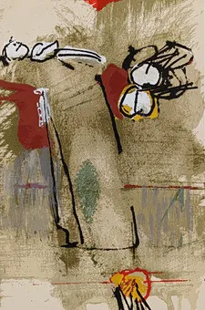 BRANDY, ROBERT. Abstraktion, Farblithografie auf Papier.