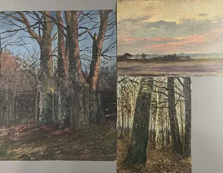 Иллем, Франц Йозеф Георг. Деревья на опушке леса, около 1900, масло на холсте.