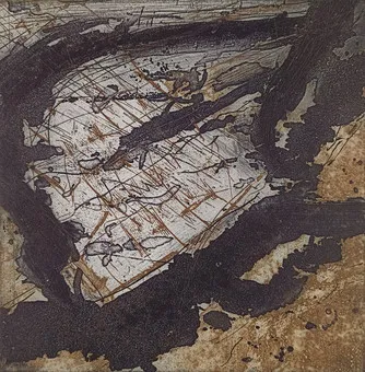 GÖBEL, HEINZ. Abstraction, colour lithograph on paper.