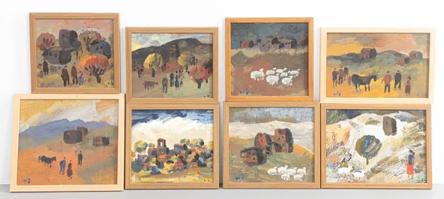 TENGIZ MIRZASHVILI (1934-2008). Collectie kleine landschappen (8).