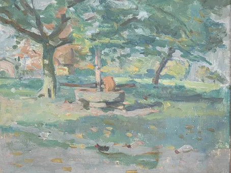 PAUL PERRELET (1872-1965). Millstone in Savoy.