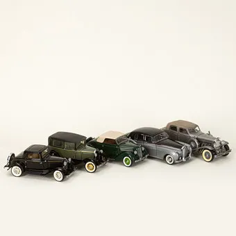 Franklin Mint Precision modellen, vijf auto's / oldtimers (5).