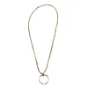 Necklace with 835 silver ring.