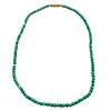 Groene parelketting met draaisluiting.
