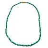 Groene parelketting met draaisluiting.