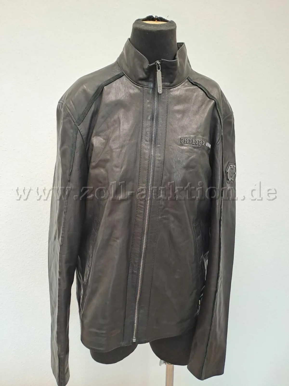 1 veste en cuir ORIGINAL de PHILIPP PLEIN - taille 52
