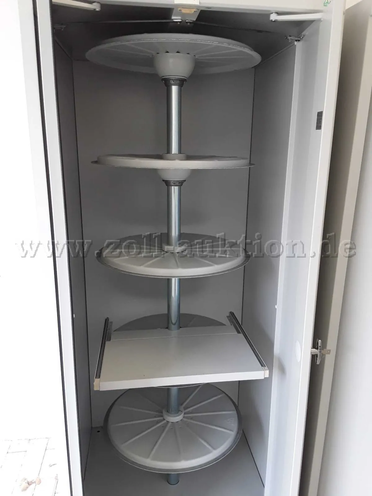3 WÄLLER stalen hangmappenkasten met 5 draaischijven