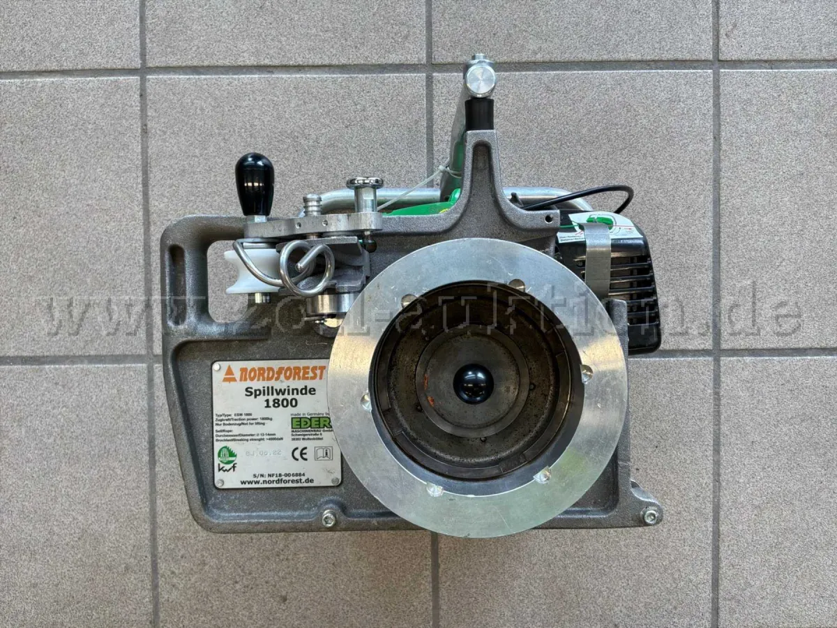 1 Nordforest winch type ESW 1800 with functional limitations