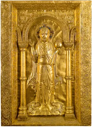 Péricopes d'Henri II – fac-similé avec antependium de Bâle. Coron 1995. CLM 4452 de la Bayerische Staatsbibliothek Munich.