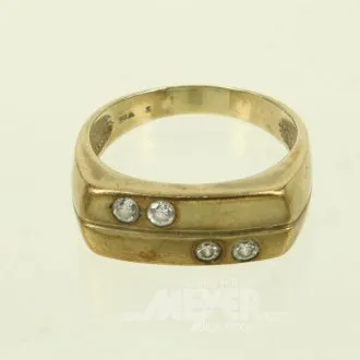 Ring met 4 kleine diamantimitates