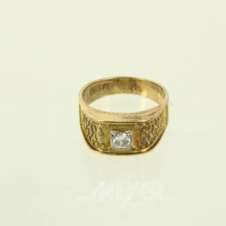 Кольцо с бриллиантом ок. 0,20 ct
