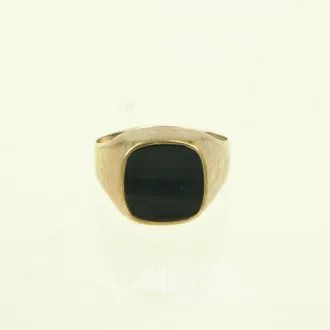 Herrenring mit Onyxplatte