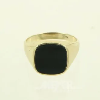 Ring met onyxplaat