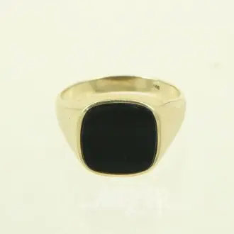 Ring met onyxplaat