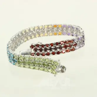 Armband met gekleurde stenen