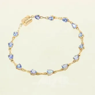 Bracelet serti de tanzanites