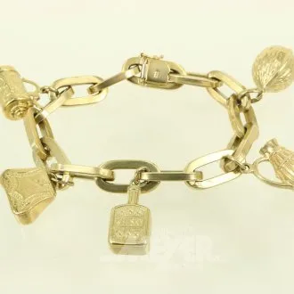 Schakelarmband met 5 hangers