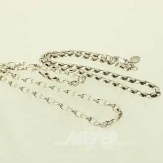 2 Gliederketten in 925er Silber
