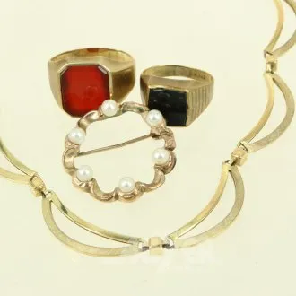 kl. Posten Goldschmuck: