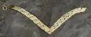 Armband – 585 GG, ca. 5,4 g, Flechtdekor, L= ca. 16 cm, Federringverschluss;