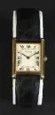Damenarmbanduhr "Cartier" – Gehäuse 750 GG, ca. 27,3 g total, Nr. 20002863, cremefarbenes Zifferblatt mit römischen Ziffern, Krone mit…