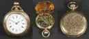 Montre de poche femme – boîtier 585 or jaune, couvercle anti-poussière métal, env. 28,2 g au total, cadran émail avec chiffres romains, remontoir…
