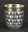 Coupe à cœur – argent 800, env. 138 g, intérieur doré, H= 7,5 cm