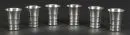 Schnapps cups, 6 pieces – 835 silver, approx. 99 g, bell-shaped cup, H= 4.5 cm;