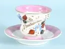Tasse souvenir avec soucoupe "Tielsch, Altwasser"