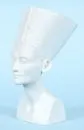 Figurine - Buste de Néfertiti "Rosenthal" – Biscuit de porcelaine, partiellement émaillé, H= 29 cm, non marqué