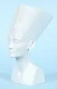 Figurine - Buste de Néfertiti "Rosenthal" – Biscuit de porcelaine, partiellement émaillé, H= 29 cm, non marqué