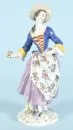 Figurine - Dame avec fleurs "Schwerter Meissen"