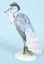 Figurine - Heron "Rosenthal" – Porcelain, polychrome, on oval base, H= 31 cm, design Max Hermann Fritz, model no. 964, beak tip slightly chipped