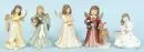 Figurines, 5 pièces - anges "Goebel" – porcelaine, polychrome, modèles variés, H= 17-20 cm ;