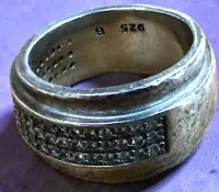 Zilveren ring 925 met heldere stenen "Esprit", maat 51, 10,06 g