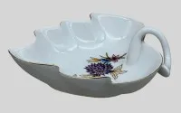 Small leaf bowl "Holohaza" Hungary, 14x11 cm