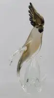 Cockatoo, Murano, probably 1970s, approx. H 26.5 cm