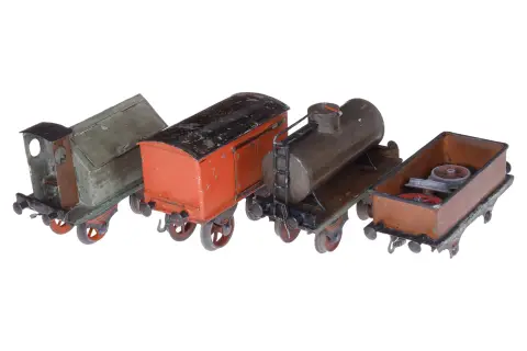 4 Schoenner goederenwagens