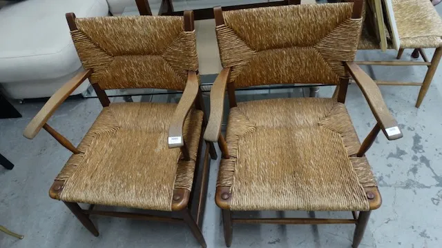 4 chairs and 1 rocking chair