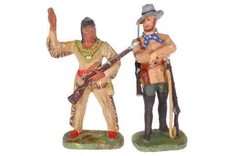Elastolin Old Shatterhand en Winnetou