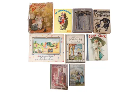 Lot de 9 vieux livres pour enfants