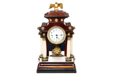Weense Biedermeier zuilenklok