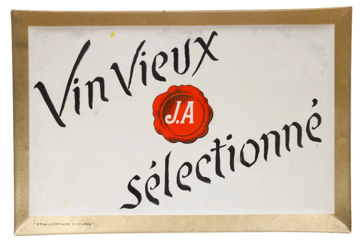 Blikken reclamebord "Vin Vieux Sélectionné"