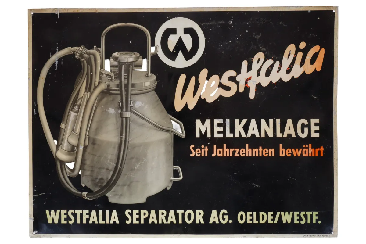 Reclame blikken bord “Westfalia”