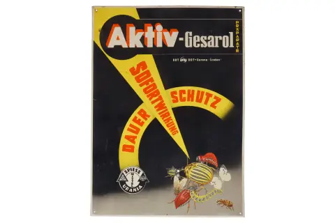 Reclame blikken bord “Aktiv-Gesarol”