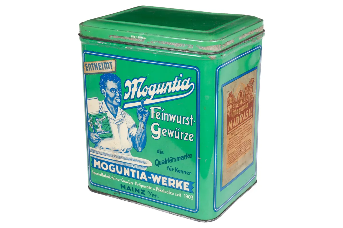 Reclameblik "Moguntia Werke"