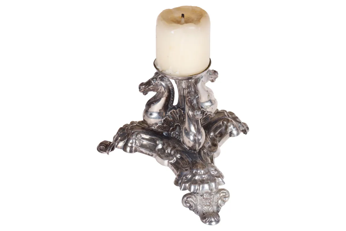 Trépied Biedermeier en argent