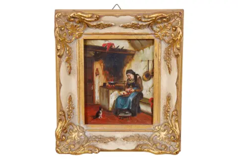 Klein olieverfschilderij